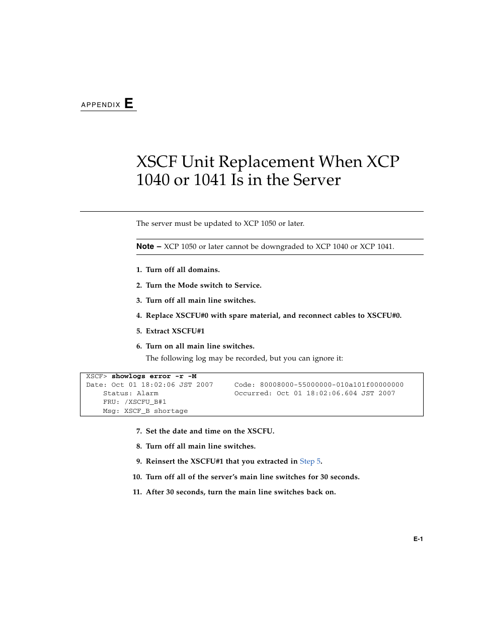 Appendix e | FUJITSU SPARC ENTERPRISE M8000 User Manual | Page 503 / 514