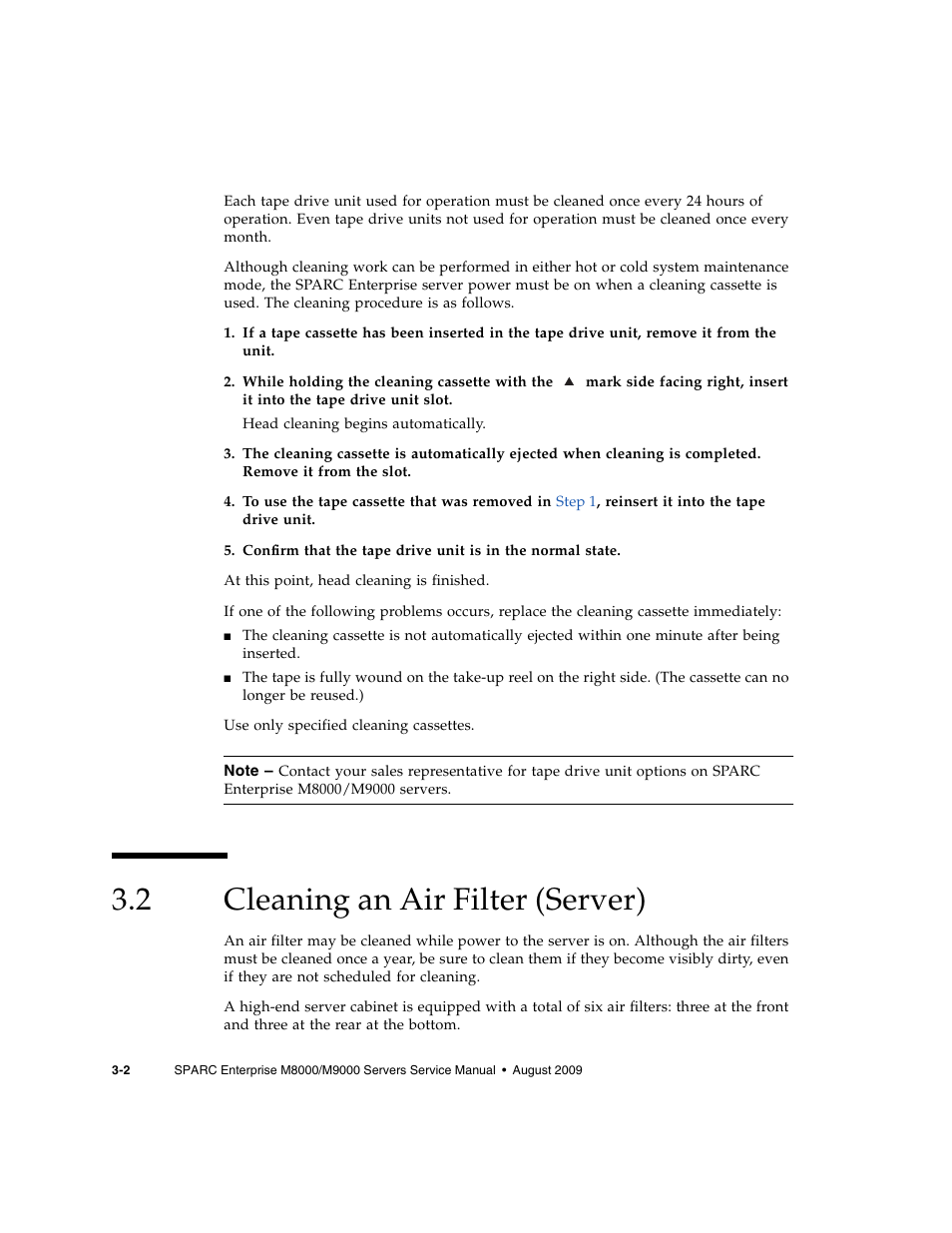 2 cleaning an air filter (server), Cleaning an air filter (server) | FUJITSU SPARC ENTERPRISE M8000 User Manual | Page 90 / 514