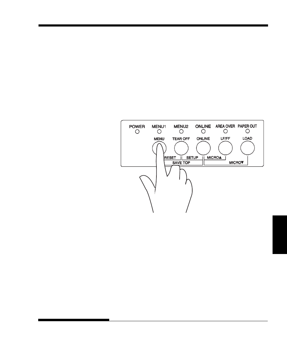 Selecting menu1 or menu2, Selecting menu1 or menu2 –3 | FUJITSU DL3750+/3850+ User Manual | Page 73 / 256