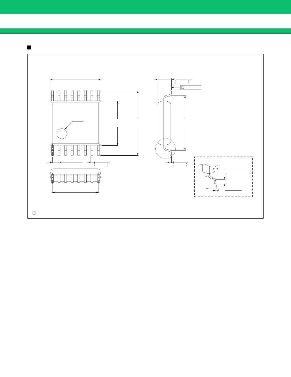 Package dimensions, Mb15c02, Continued) | Fpt-16p-m05), 16 pins, plastic ssop | FUJITSU MB15C02 User Manual | Page 23 / 28