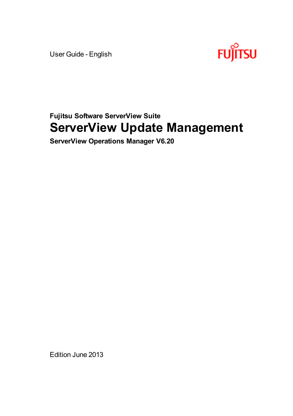 FUJITSU ServerView Suite V6.10 User Manual | 296 pages