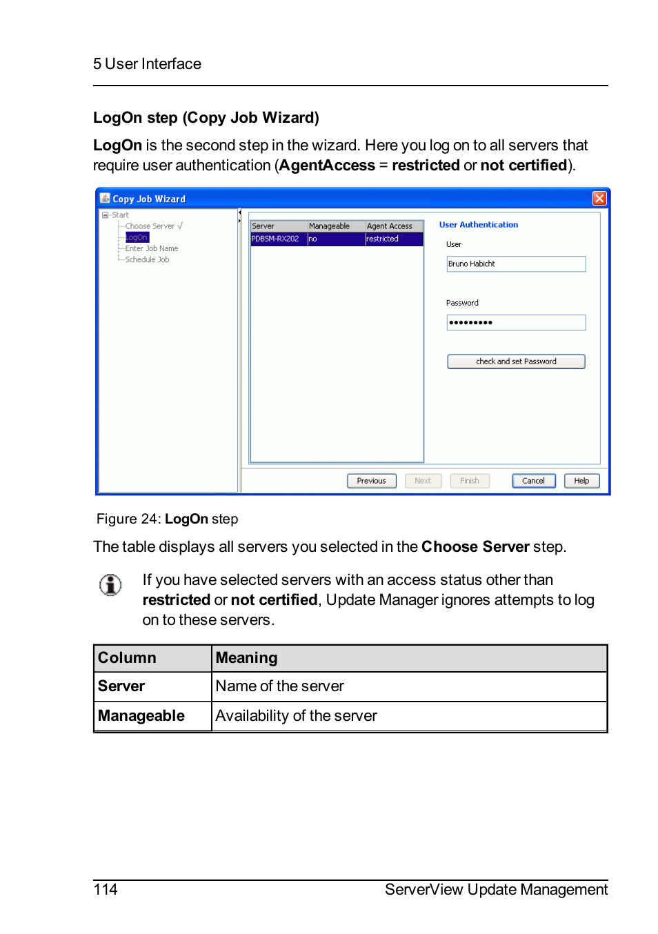 FUJITSU ServerView Suite V6.10 User Manual | Page 114 / 296