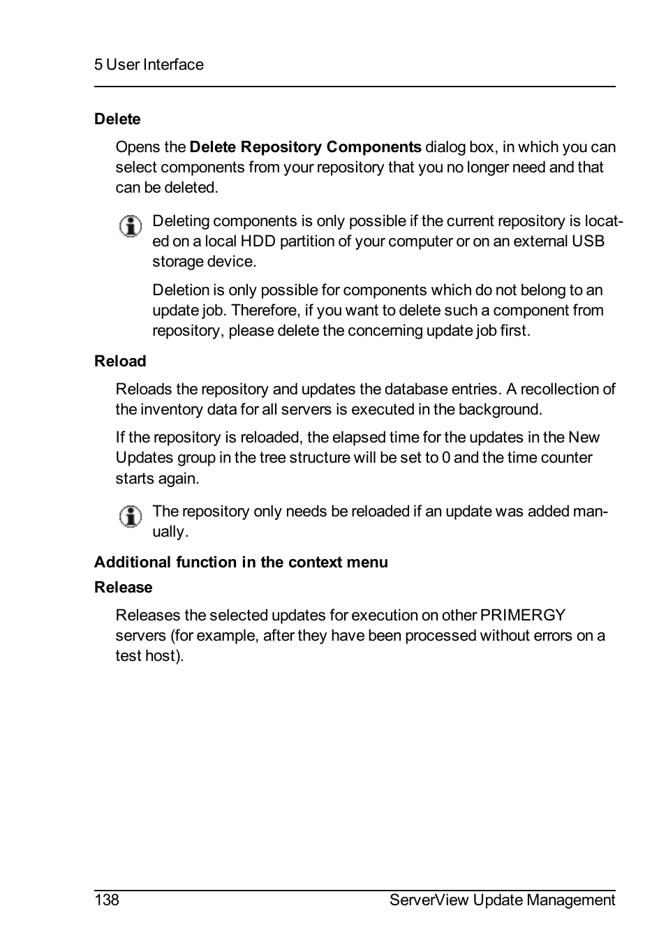 FUJITSU ServerView Suite V6.10 User Manual | Page 138 / 296
