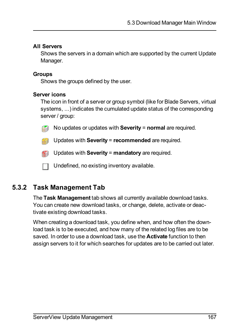 2 task management tab | FUJITSU ServerView Suite V6.10 User Manual | Page 167 / 296