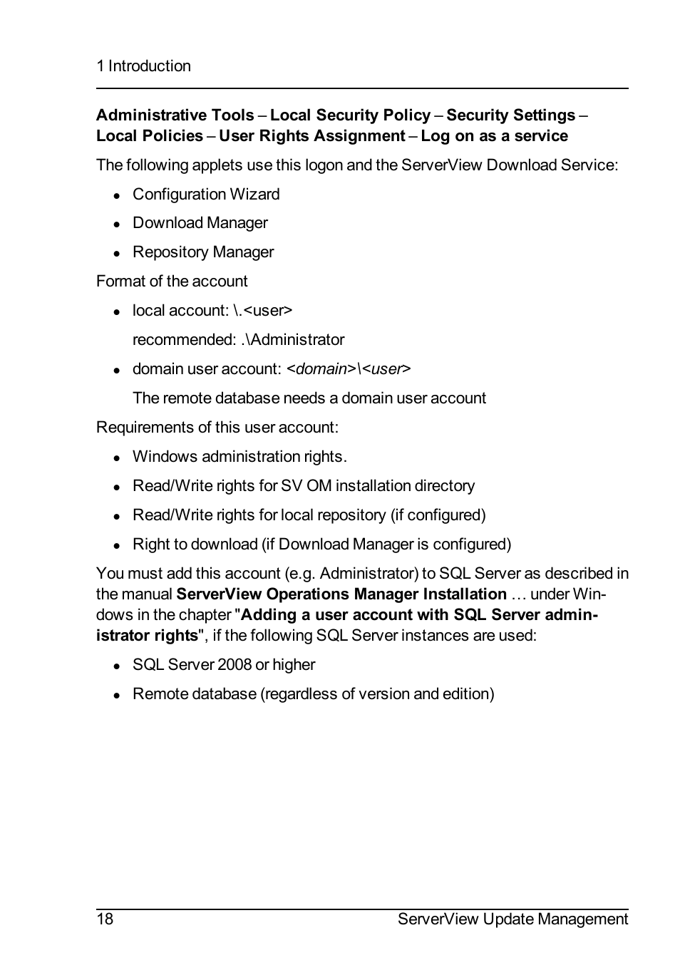 FUJITSU ServerView Suite V6.10 User Manual | Page 18 / 296