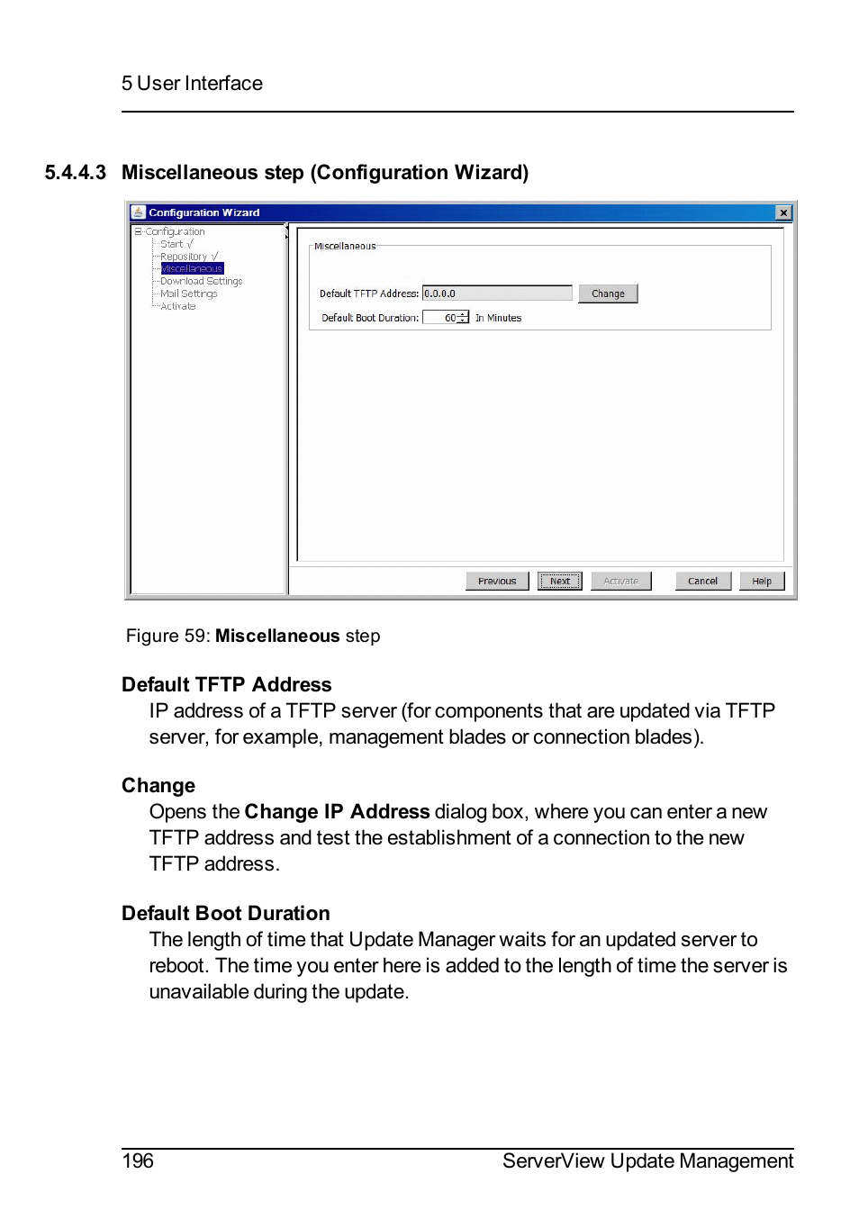 3 miscellaneous step (configuration wizard) | FUJITSU ServerView Suite V6.10 User Manual | Page 196 / 296