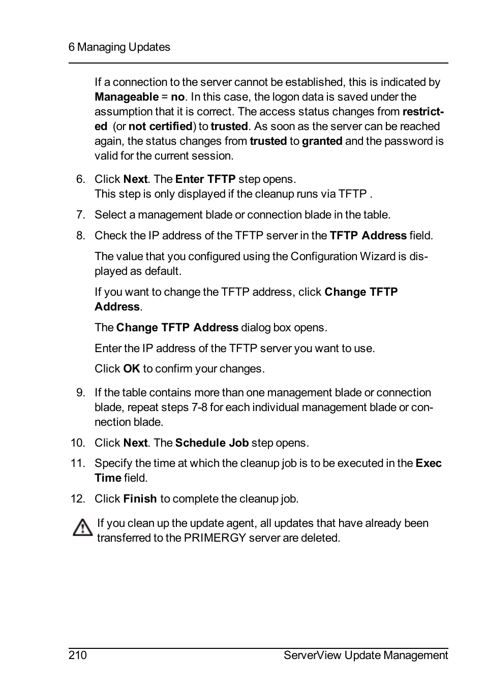 FUJITSU ServerView Suite V6.10 User Manual | Page 210 / 296