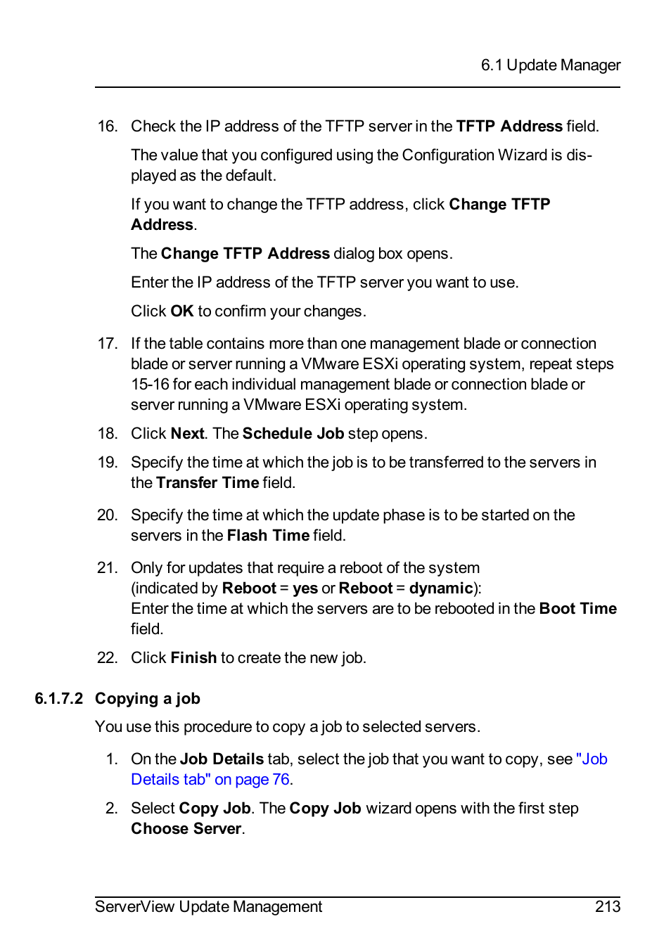 2 copying a job | FUJITSU ServerView Suite V6.10 User Manual | Page 213 / 296
