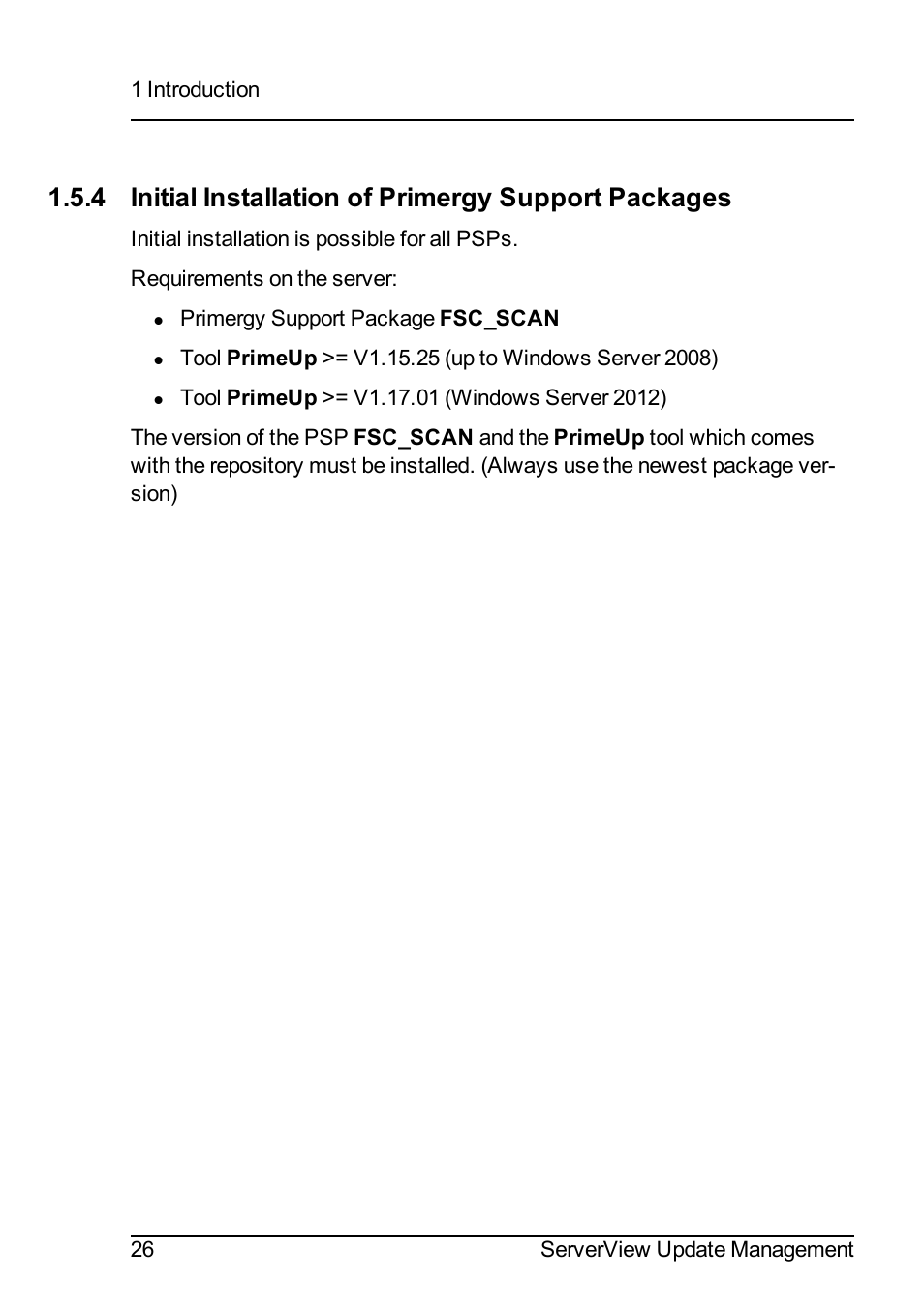 FUJITSU ServerView Suite V6.10 User Manual | Page 26 / 296