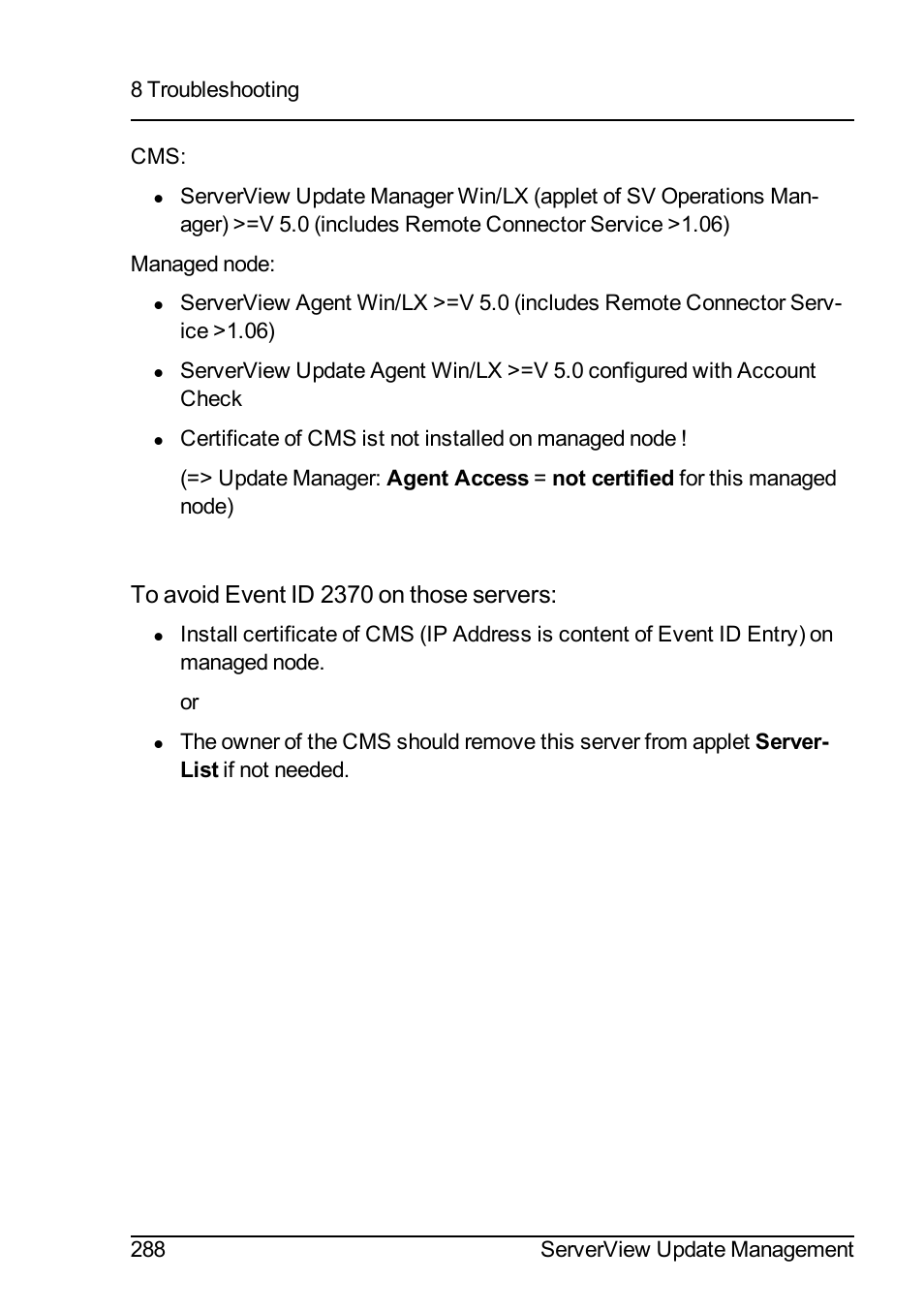 FUJITSU ServerView Suite V6.10 User Manual | Page 288 / 296