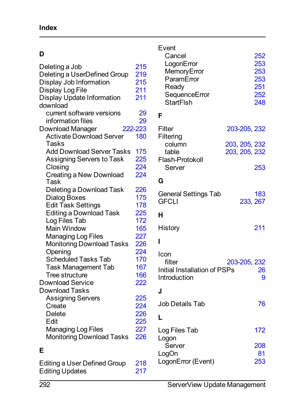 FUJITSU ServerView Suite V6.10 User Manual | Page 292 / 296
