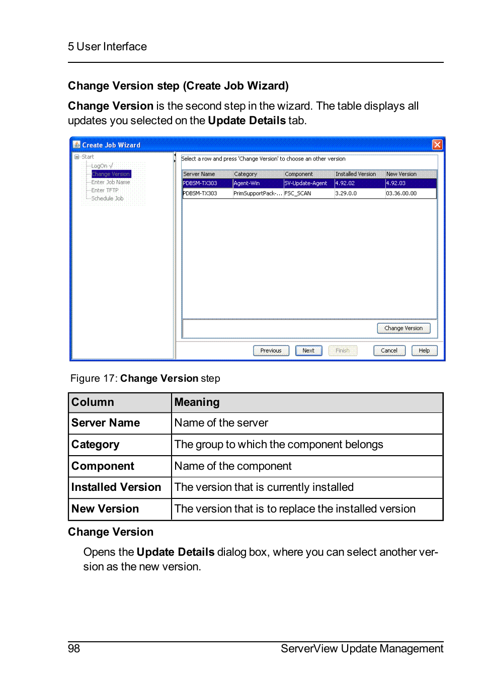 FUJITSU ServerView Suite V6.10 User Manual | Page 98 / 296