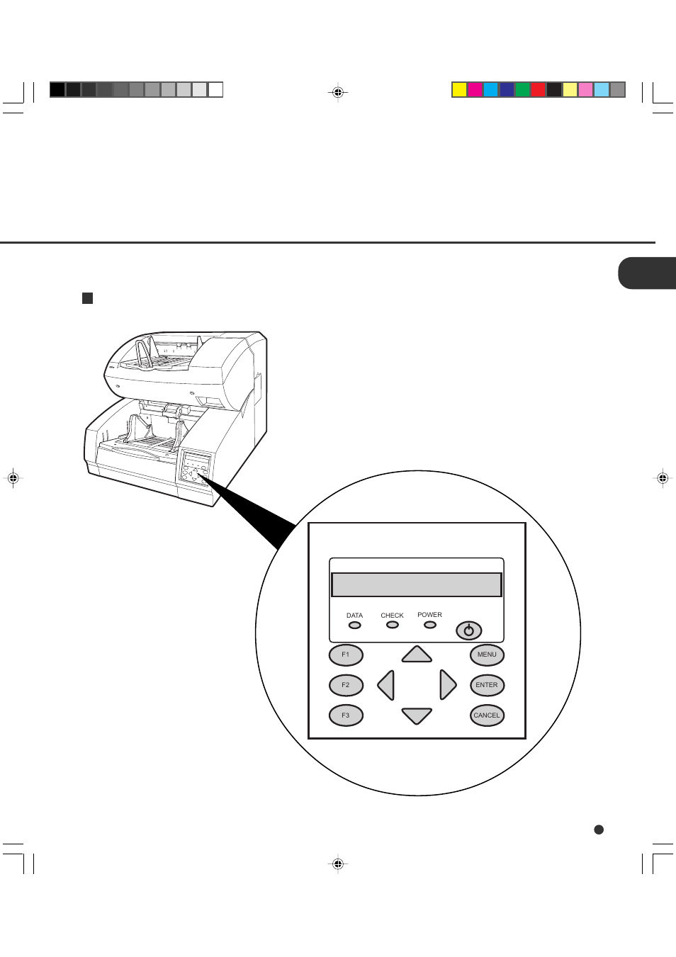 Operator panel, Arrangement, Operator panel -5 | FUJITSU fi-4990C User Manual | Page 15 / 120