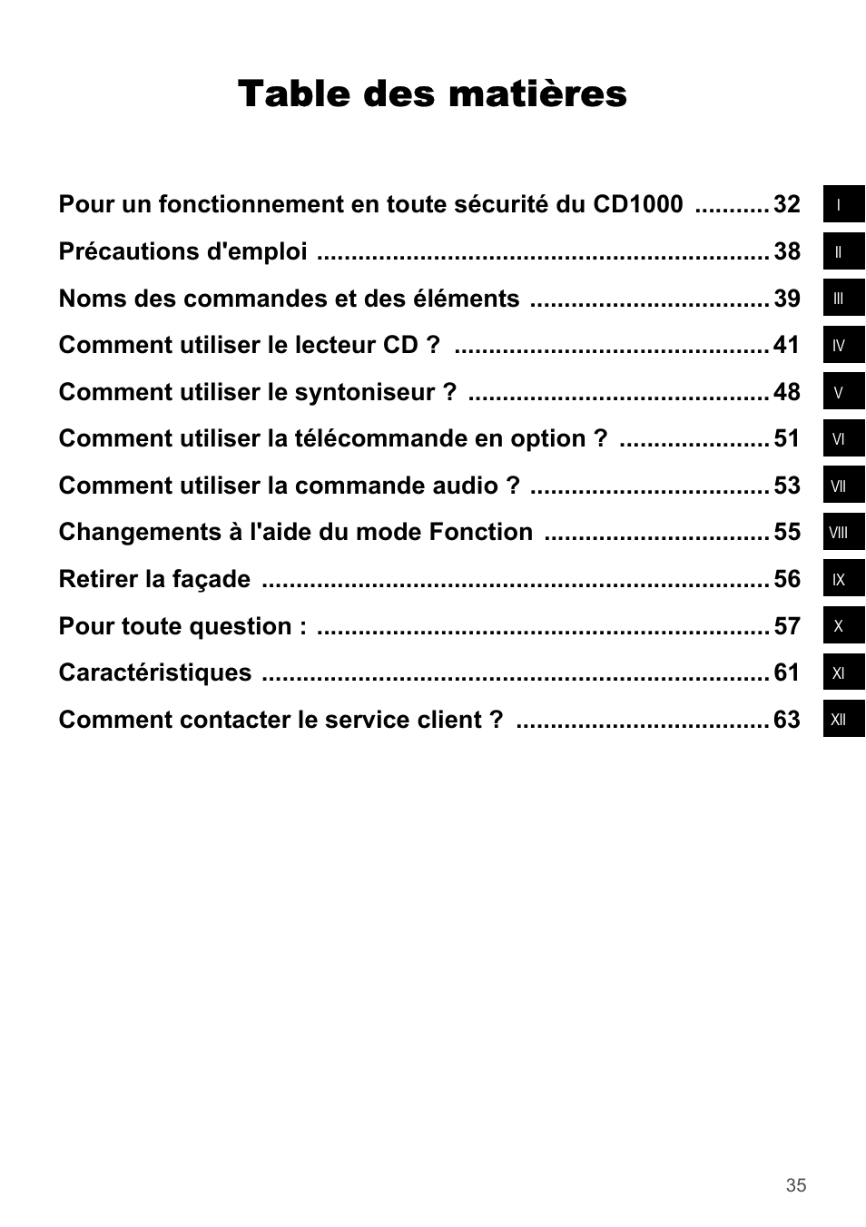 FUJITSU CD1000 User Manual | Page 35 / 99
