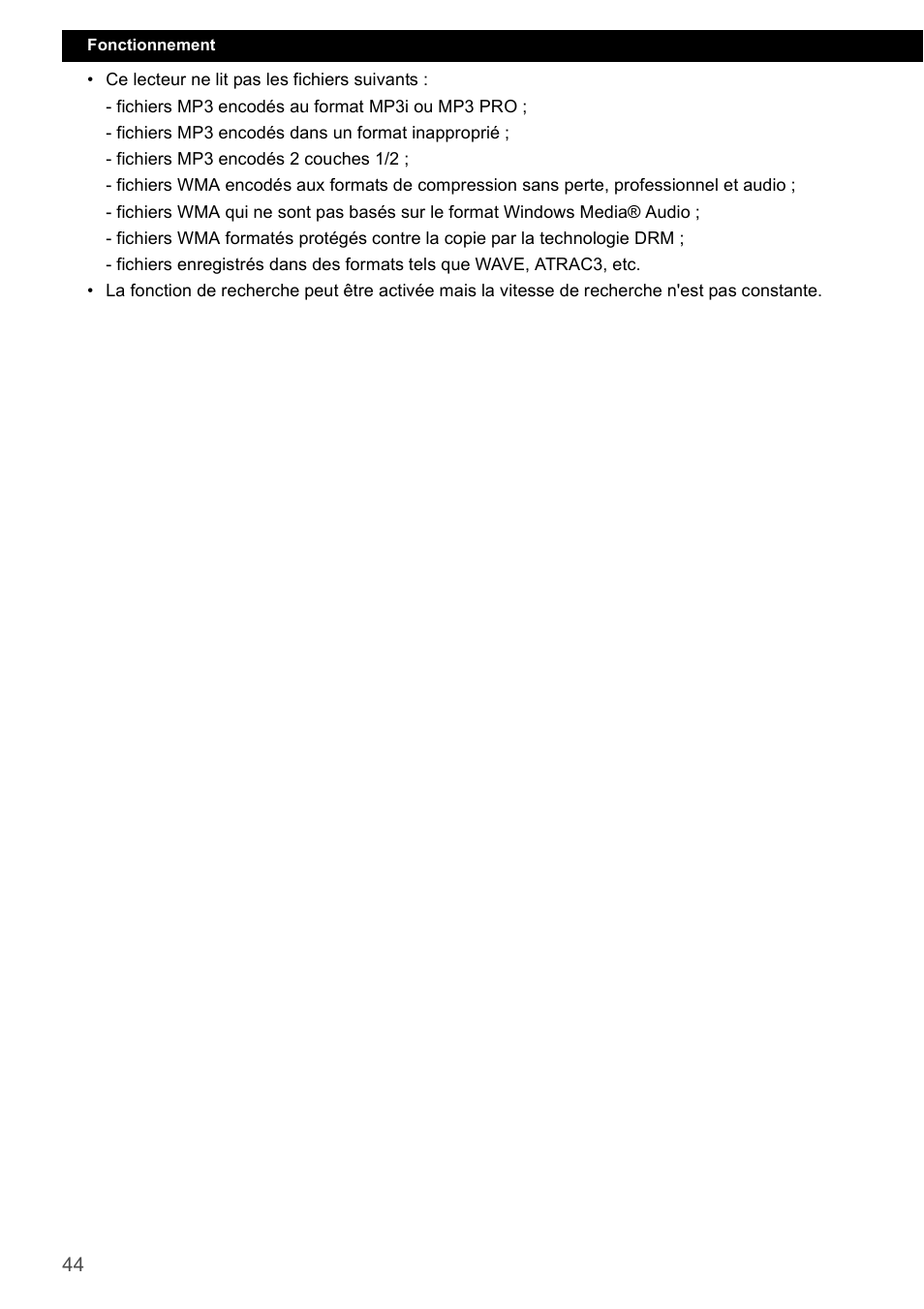 FUJITSU CD1000 User Manual | Page 44 / 99
