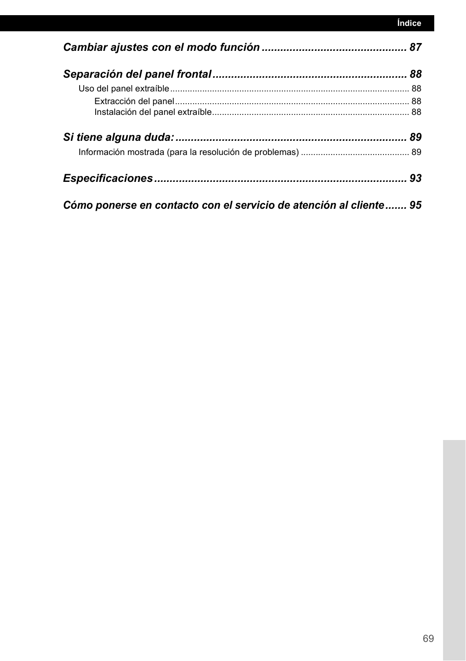 FUJITSU CD1000 User Manual | Page 69 / 99