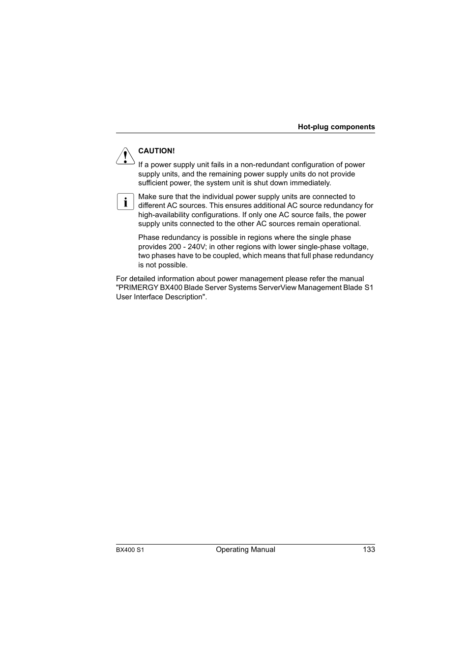 FUJITSU PRIMERGY BX400 S1 User Manual | Page 133 / 136
