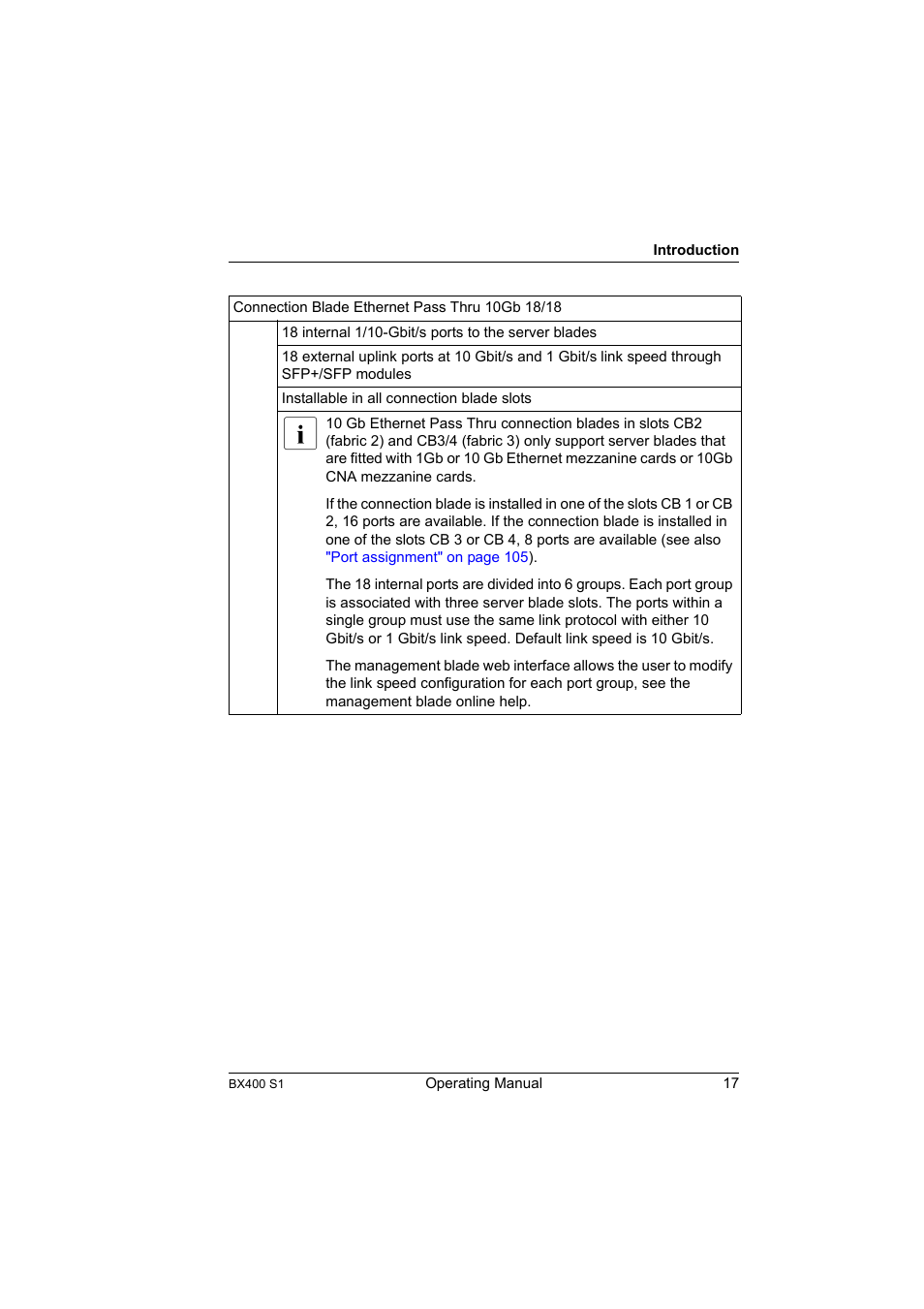 FUJITSU PRIMERGY BX400 S1 User Manual | Page 17 / 136