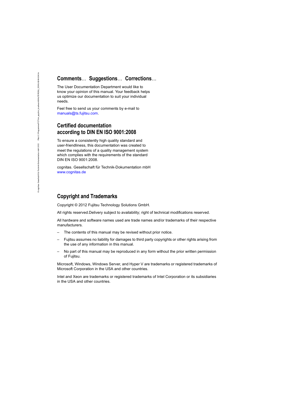 FUJITSU PRIMERGY BX400 S1 User Manual | Page 2 / 136