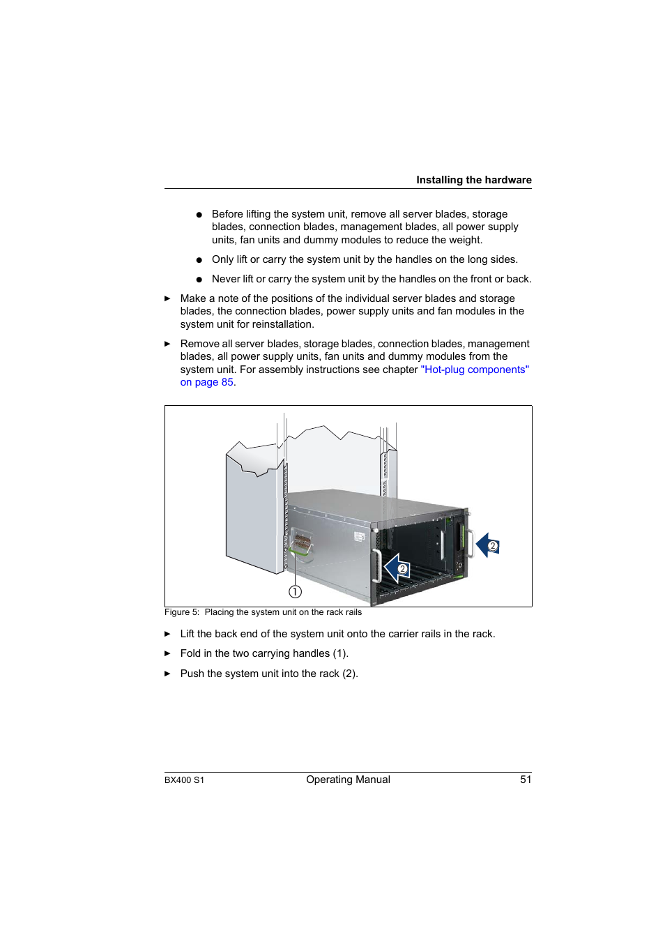 FUJITSU PRIMERGY BX400 S1 User Manual | Page 51 / 136