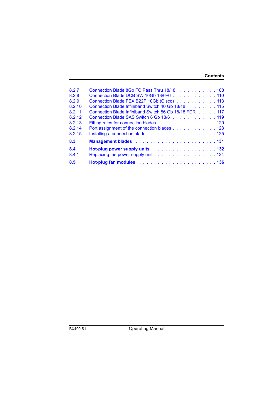 FUJITSU PRIMERGY BX400 S1 User Manual | Page 9 / 136