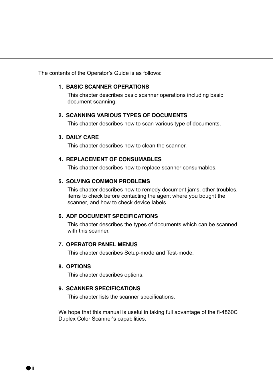 FUJITSU fi-4860C User Manual | Page 3 / 87