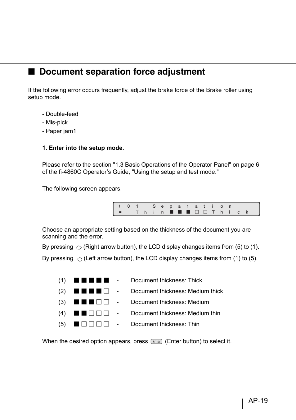 Document separation force adjustment, Ap-19 | FUJITSU fi-4860C User Manual | Page 80 / 87