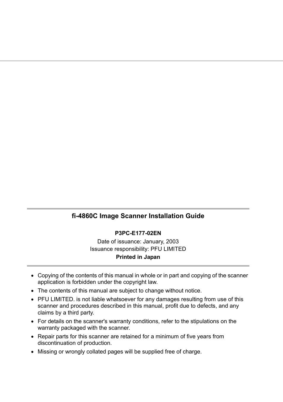 FUJITSU fi-4860C User Manual | Page 86 / 87