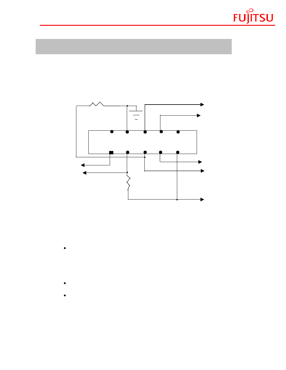 Requirement on customer target board | FUJITSU FMC-16LX/FR User Manual | Page 8 / 14