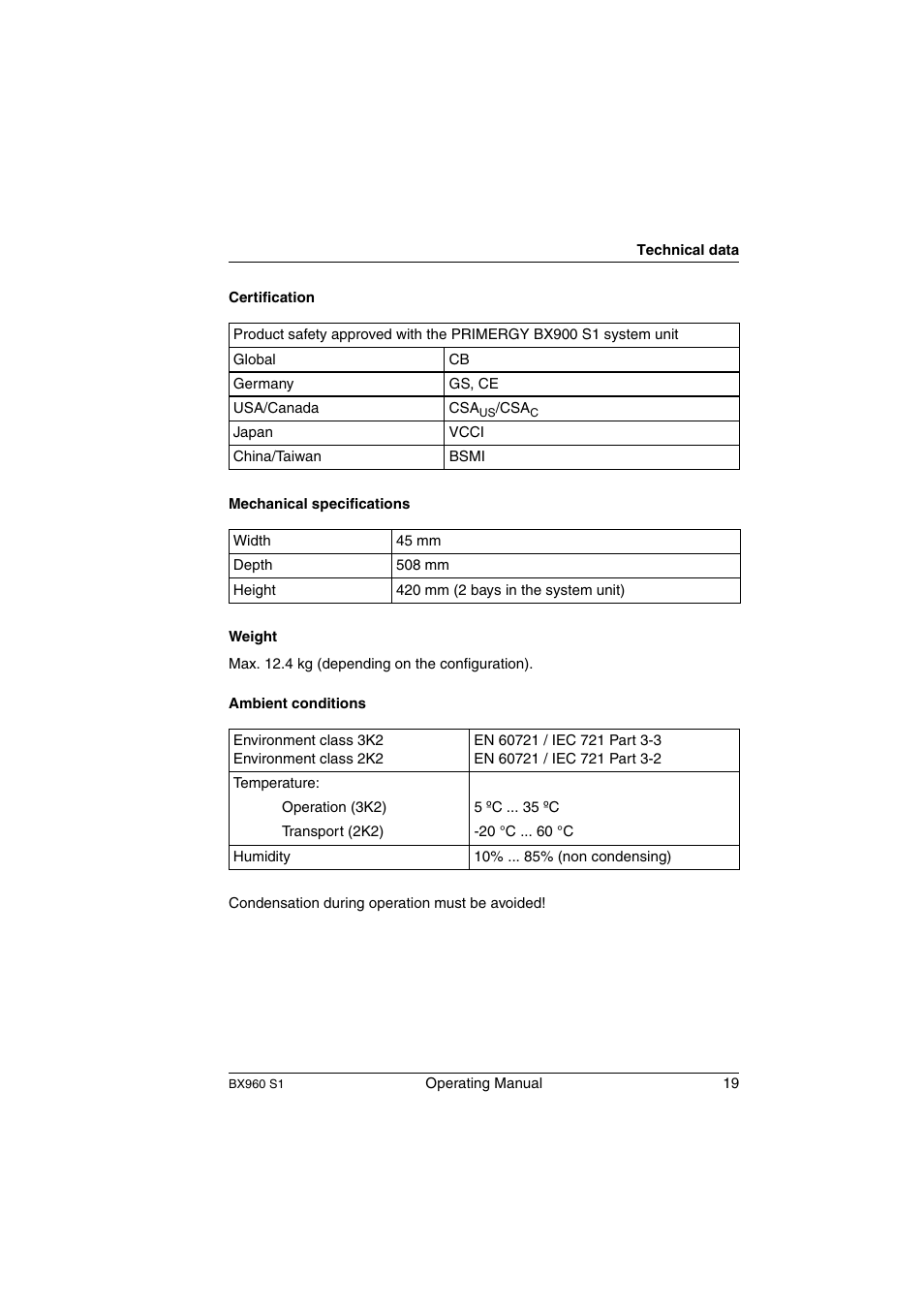 FUJITSU PRIMERGY BX960 S1 User Manual | Page 19 / 72