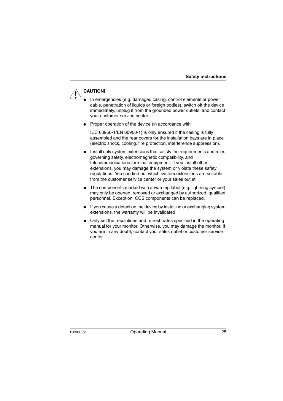 FUJITSU PRIMERGY BX960 S1 User Manual | Page 25 / 72