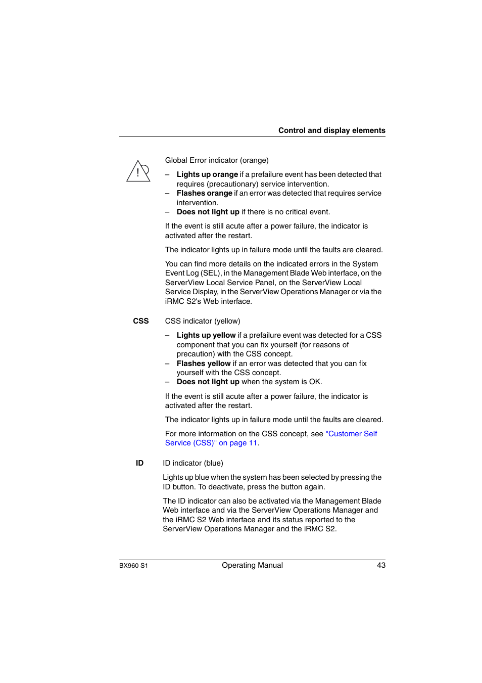 FUJITSU PRIMERGY BX960 S1 User Manual | Page 43 / 72