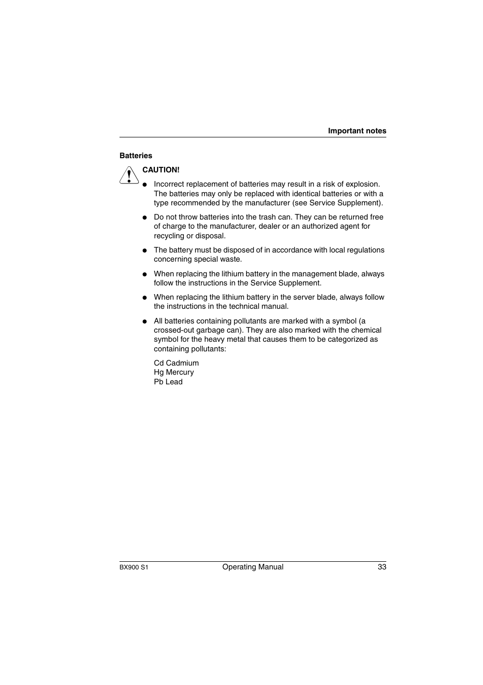 FUJITSU BX900 S1 User Manual | Page 33 / 144