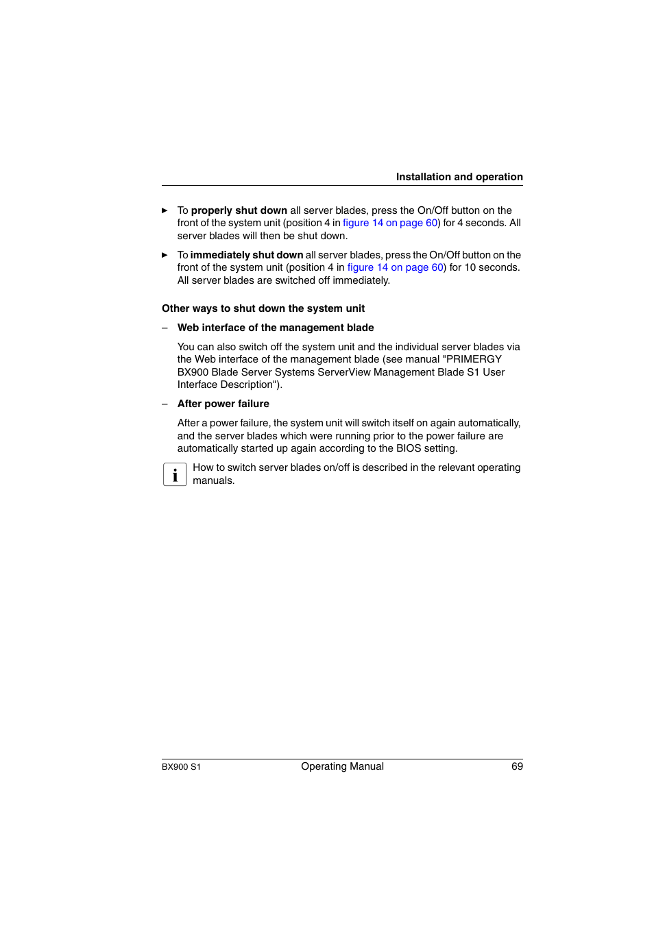 FUJITSU BX900 S1 User Manual | Page 69 / 144