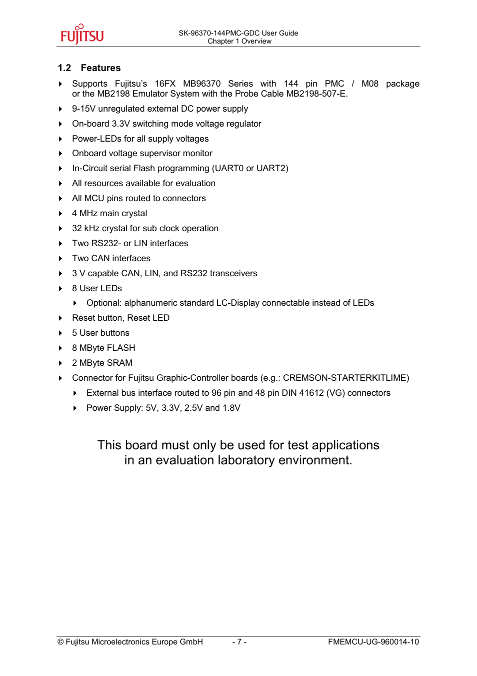 FUJITSU MB96300 User Manual | Page 7 / 36
