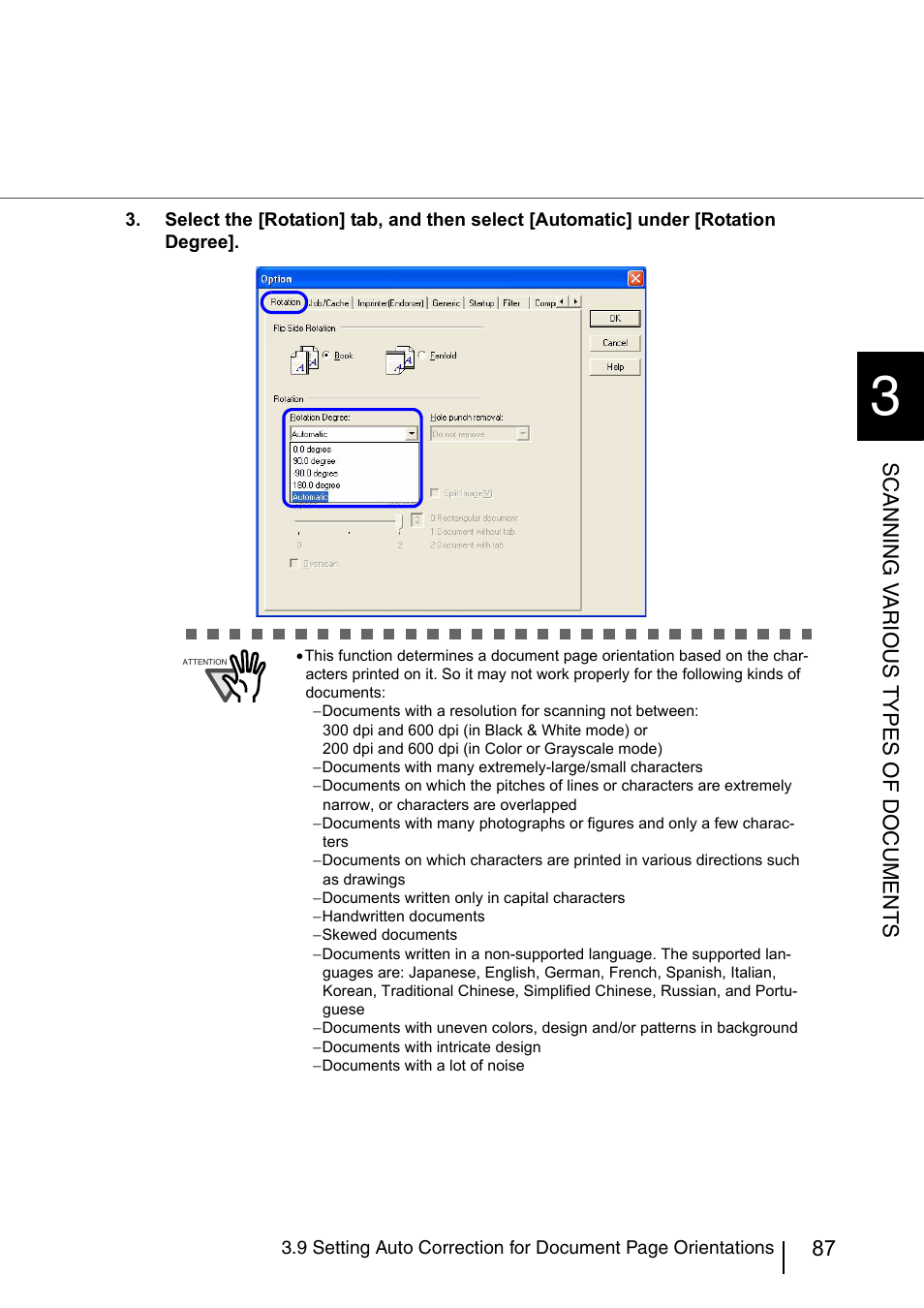 Scanni ng v a rious types of documents | FUJITSU fi-5950 User Manual | Page 107 / 257