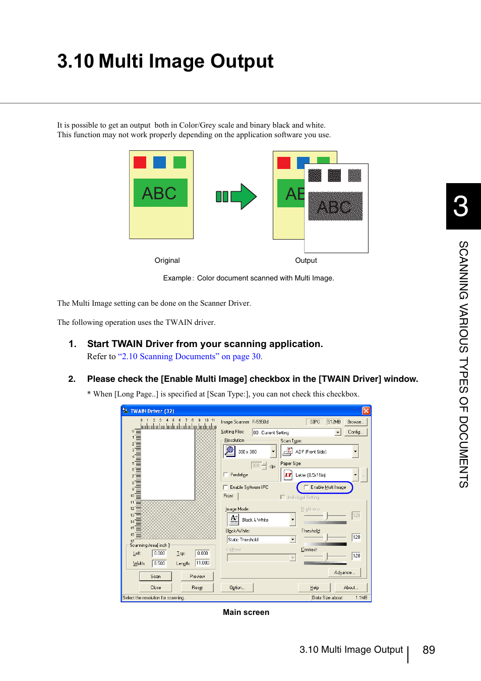 10 multi image output | FUJITSU fi-5950 User Manual | Page 109 / 257