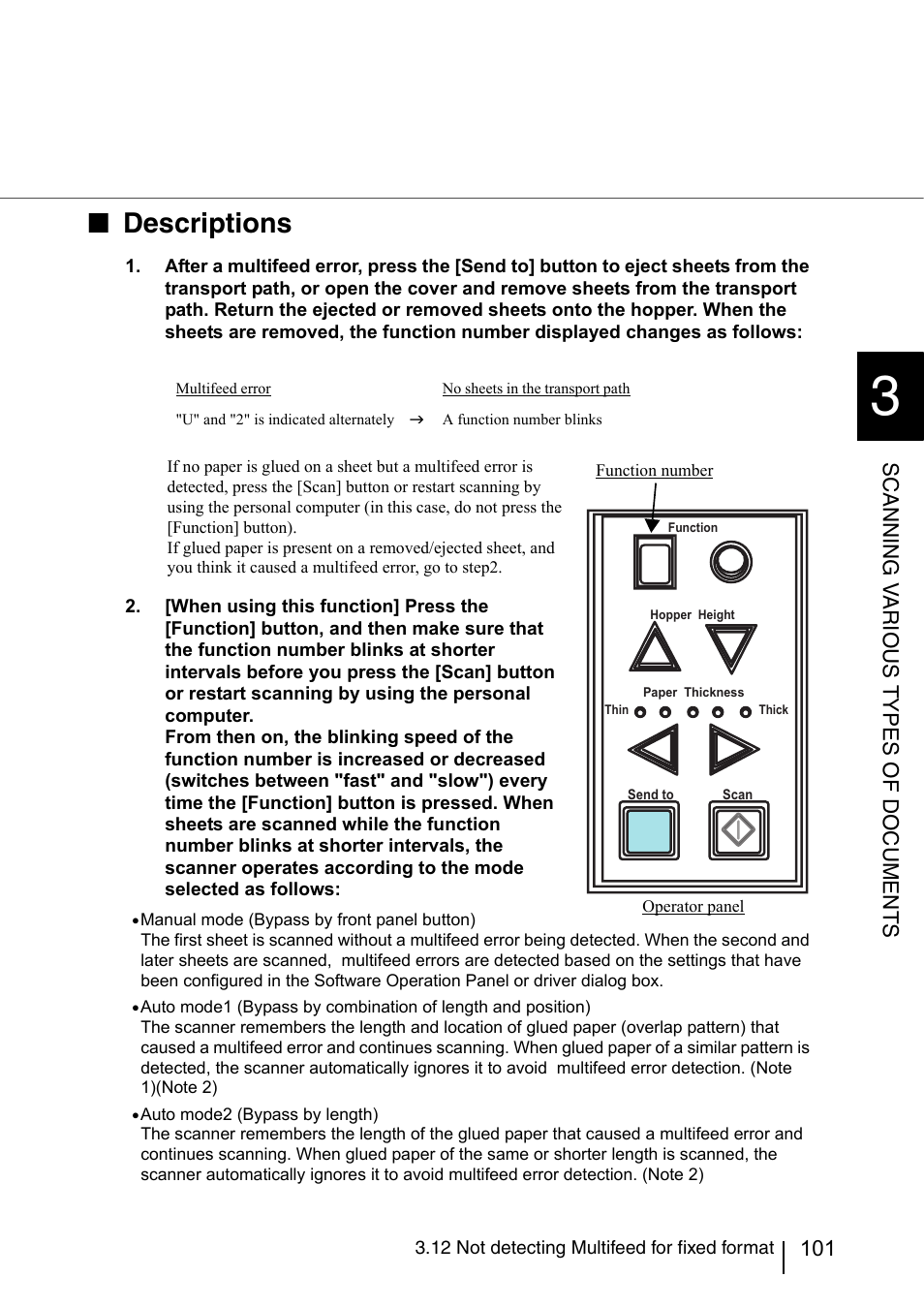 Descriptions, Scanni ng v a rious types of documents | FUJITSU fi-5950 User Manual | Page 121 / 257