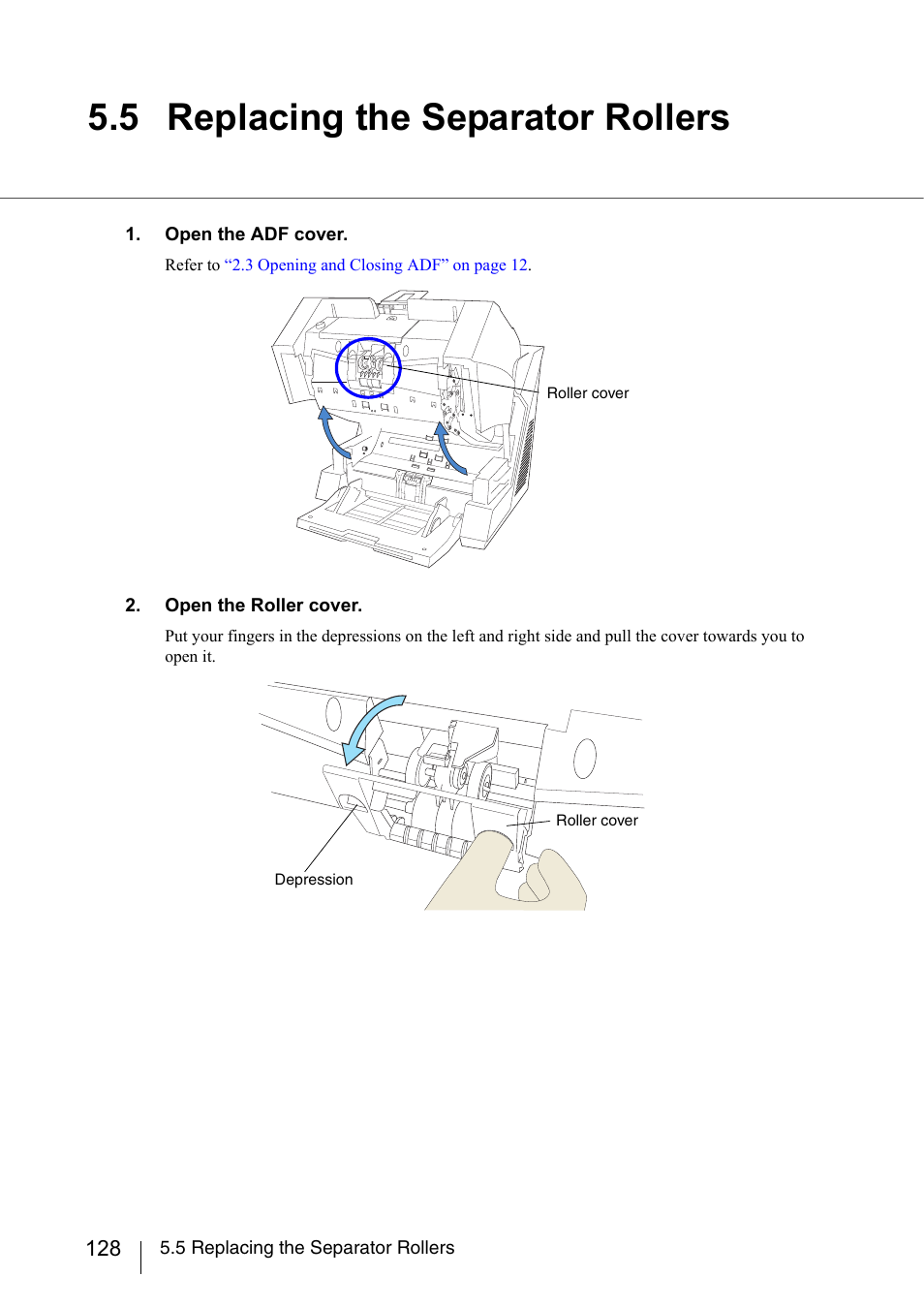 5 replacing the separator rollers | FUJITSU fi-5950 User Manual | Page 148 / 257