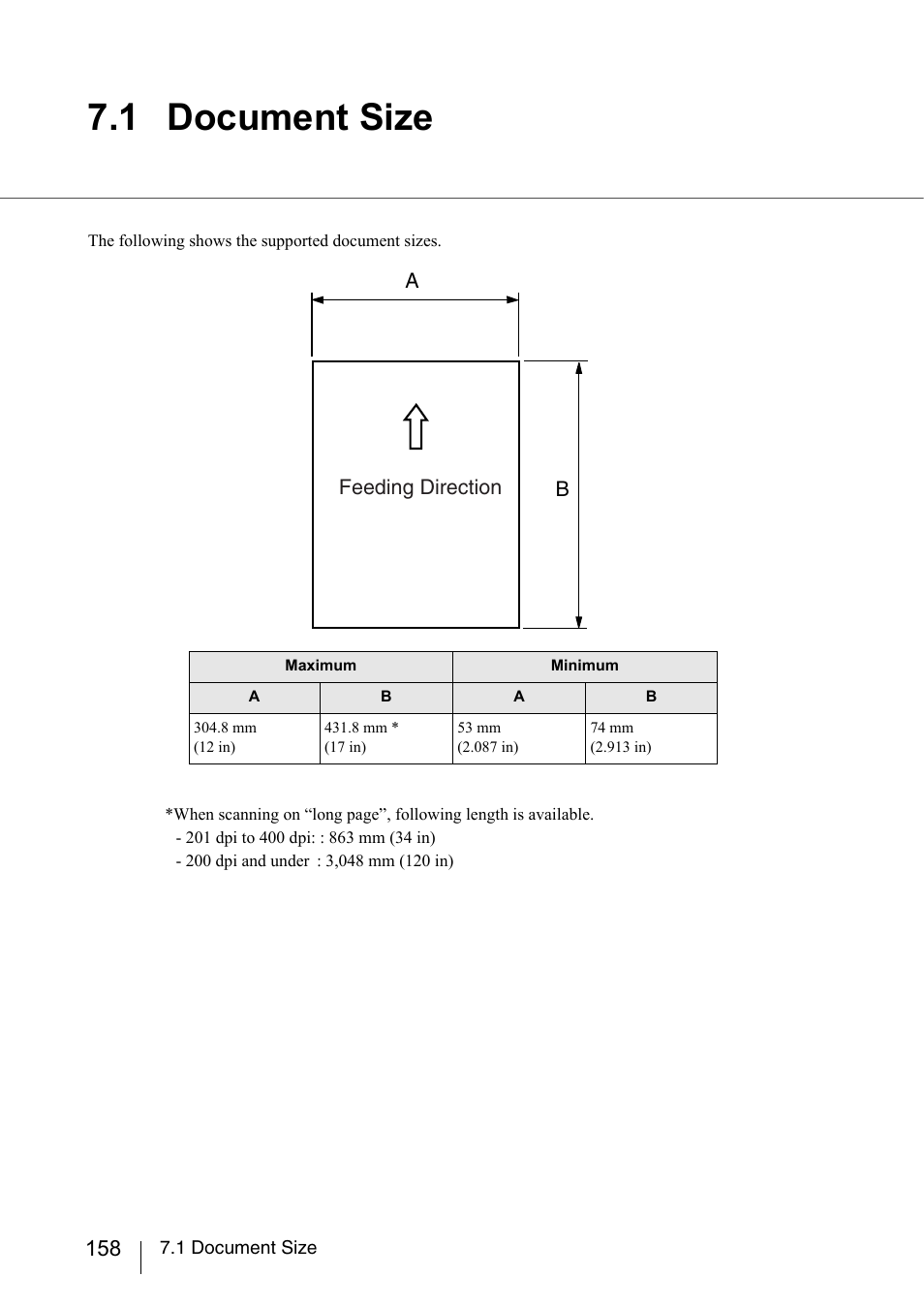 1 document size | FUJITSU fi-5950 User Manual | Page 178 / 257