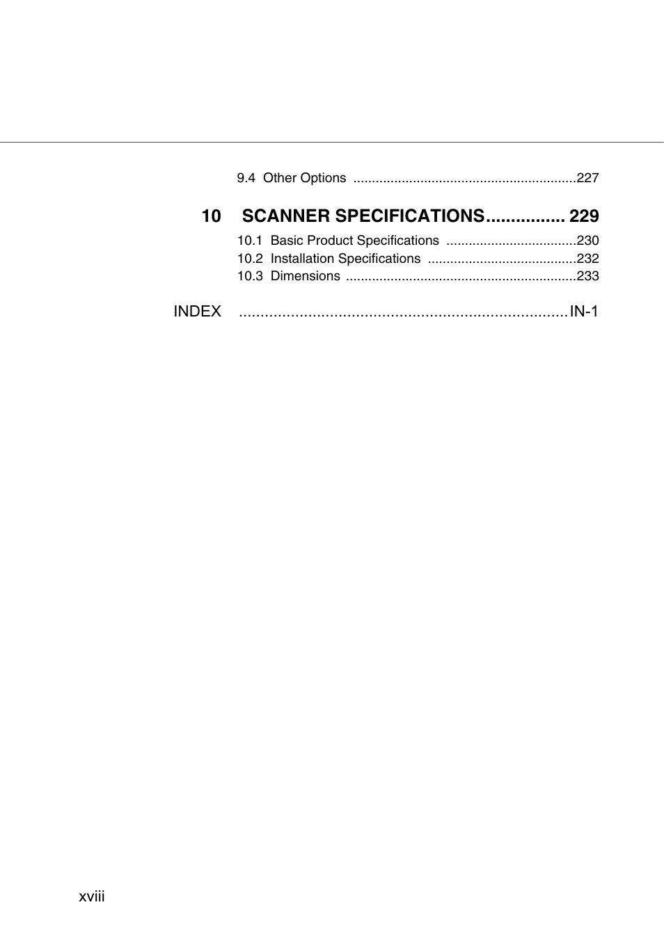 10 scanner specifications | FUJITSU fi-5950 User Manual | Page 20 / 257