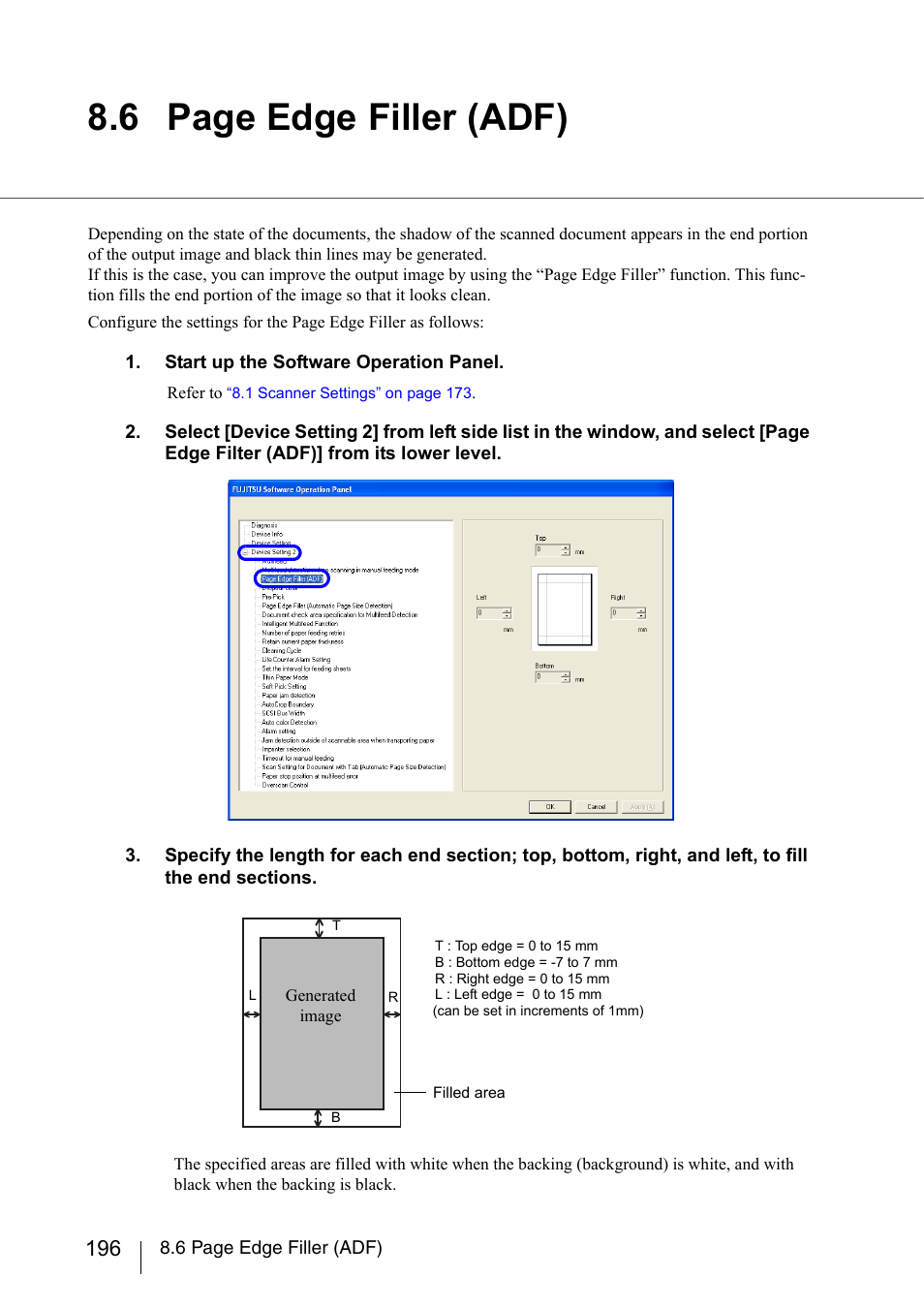 6 page edge filler (adf) | FUJITSU fi-5950 User Manual | Page 216 / 257