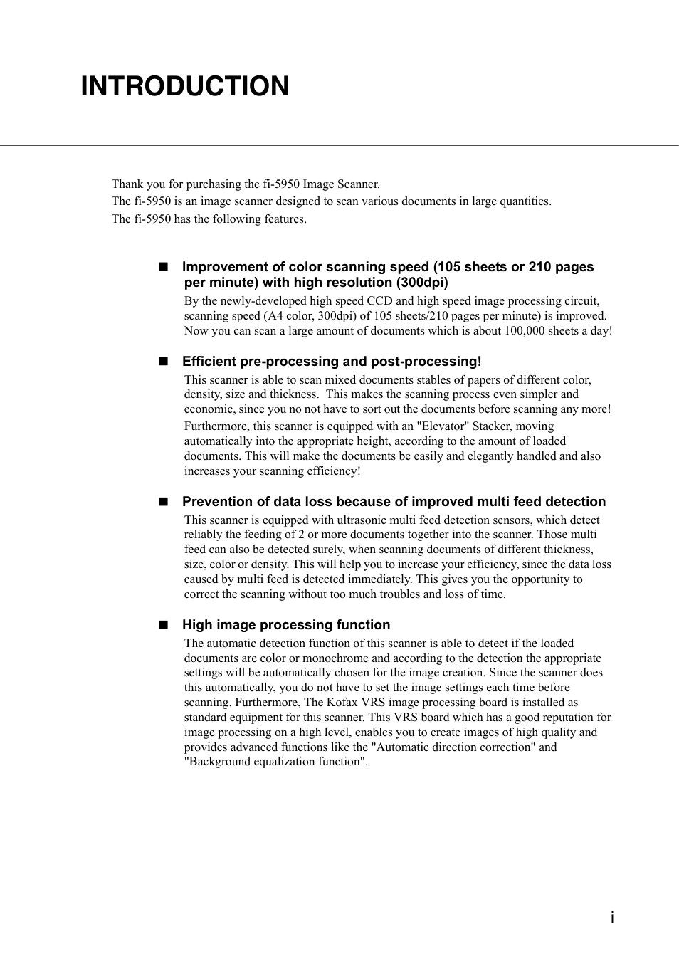 Introduction | FUJITSU fi-5950 User Manual | Page 3 / 257