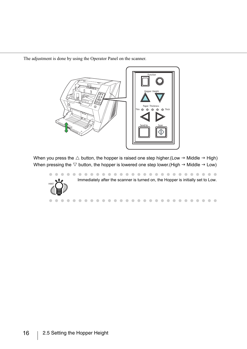 5 setting the hopper height | FUJITSU fi-5950 User Manual | Page 36 / 257