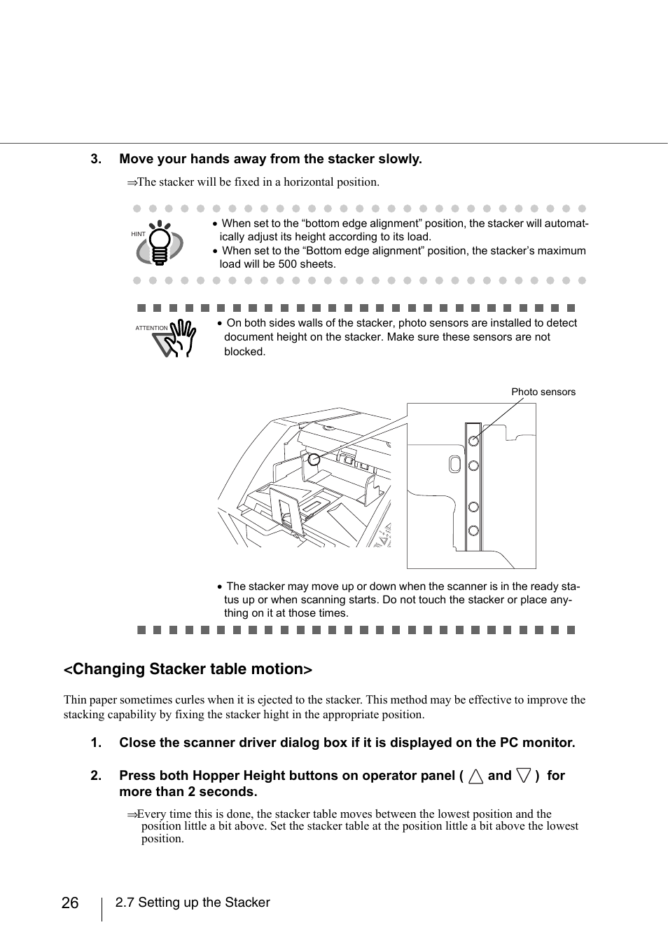 Changing stacker table motion | FUJITSU fi-5950 User Manual | Page 46 / 257