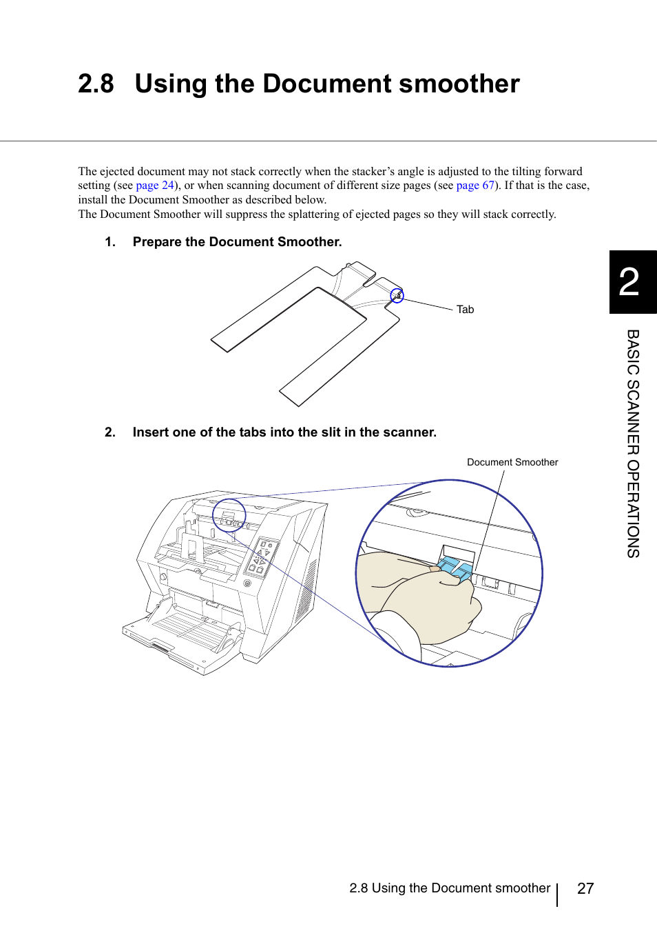 8 using the document smoother | FUJITSU fi-5950 User Manual | Page 47 / 257