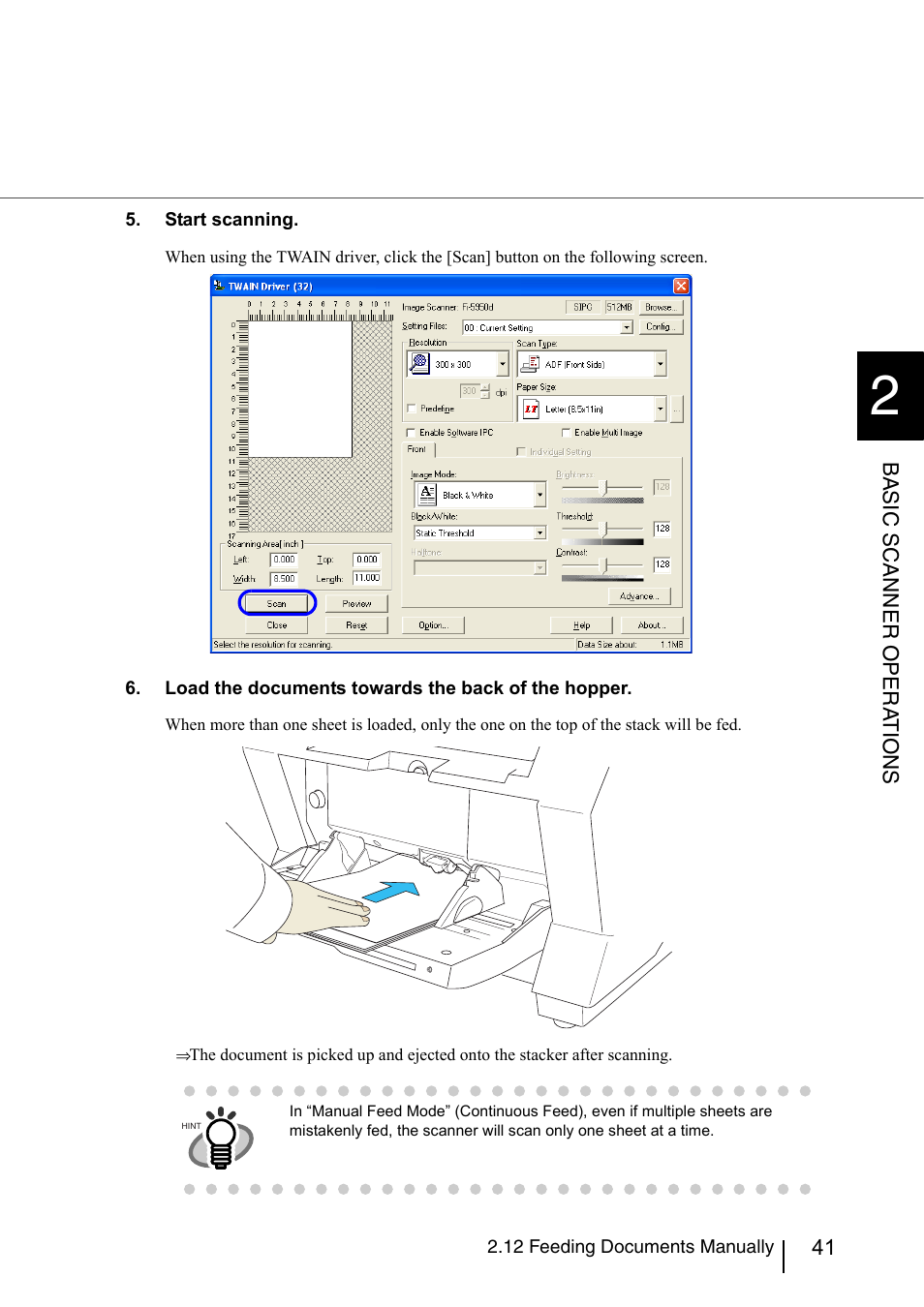 FUJITSU fi-5950 User Manual | Page 61 / 257