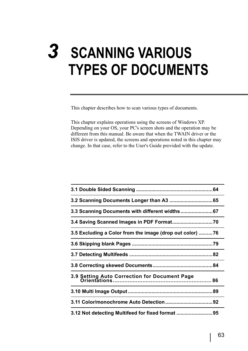 3 scanning various types of documents, 3 scanning various types of, Documents | Scanning various types of documents | FUJITSU fi-5950 User Manual | Page 83 / 257