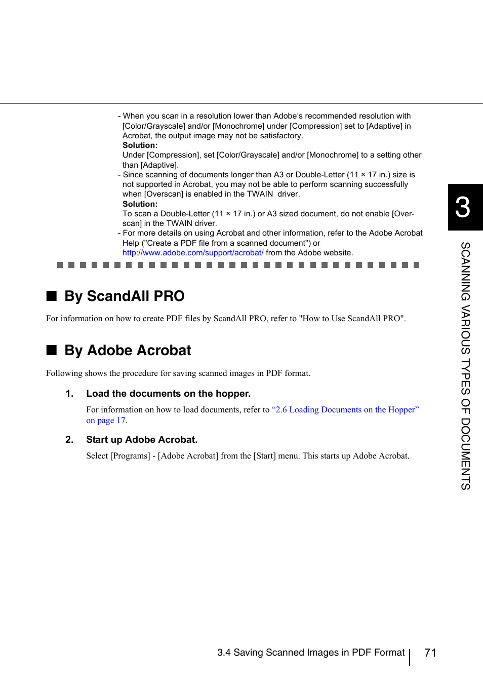 By scandall pro, By adobe acrobat | FUJITSU fi-5950 User Manual | Page 91 / 257