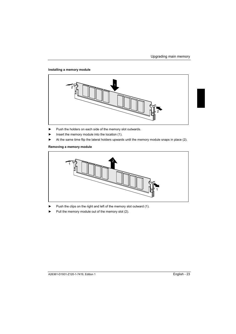 FUJITSU Mainboard D1931 User Manual | Page 33 / 49